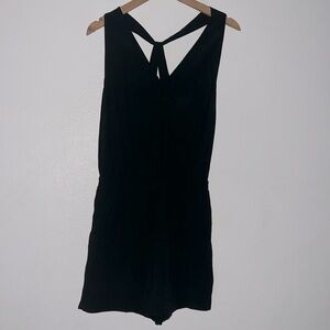 New Ann Taylor Loft Black Sleeveless Romper Size S